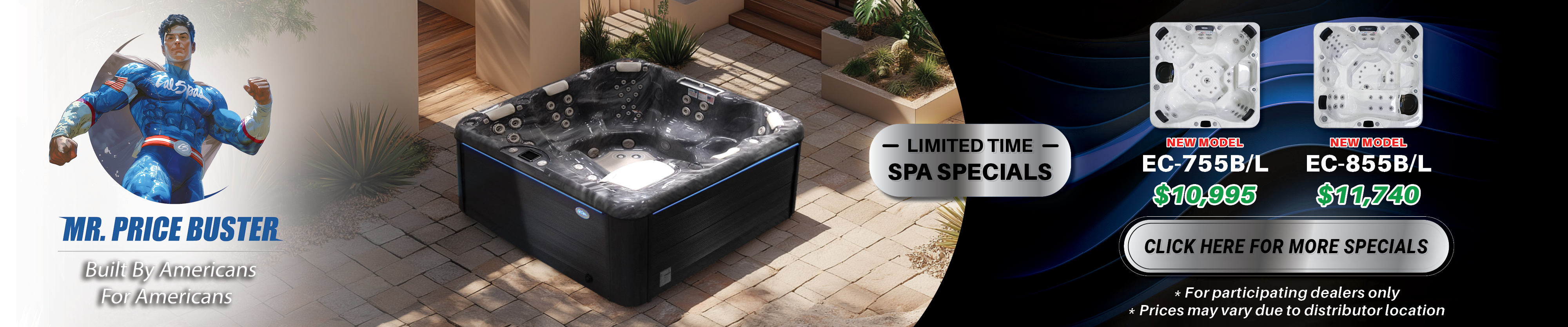 Calspas hot tub being used in a family setting - Concord